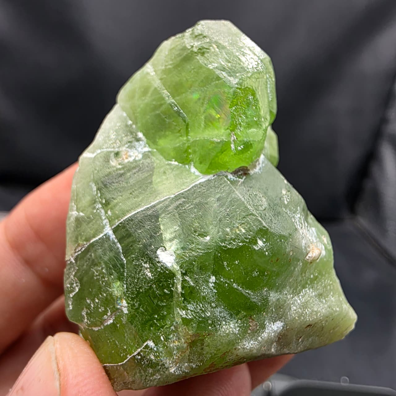 Natural Peridot Crystal Specimen | Gem Quality Green Peridot on Matrix (71g) - Image 2