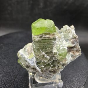 Natural Peridot Crystal Specimen | Gem Quality Green Peridot on Matrix (51g)
