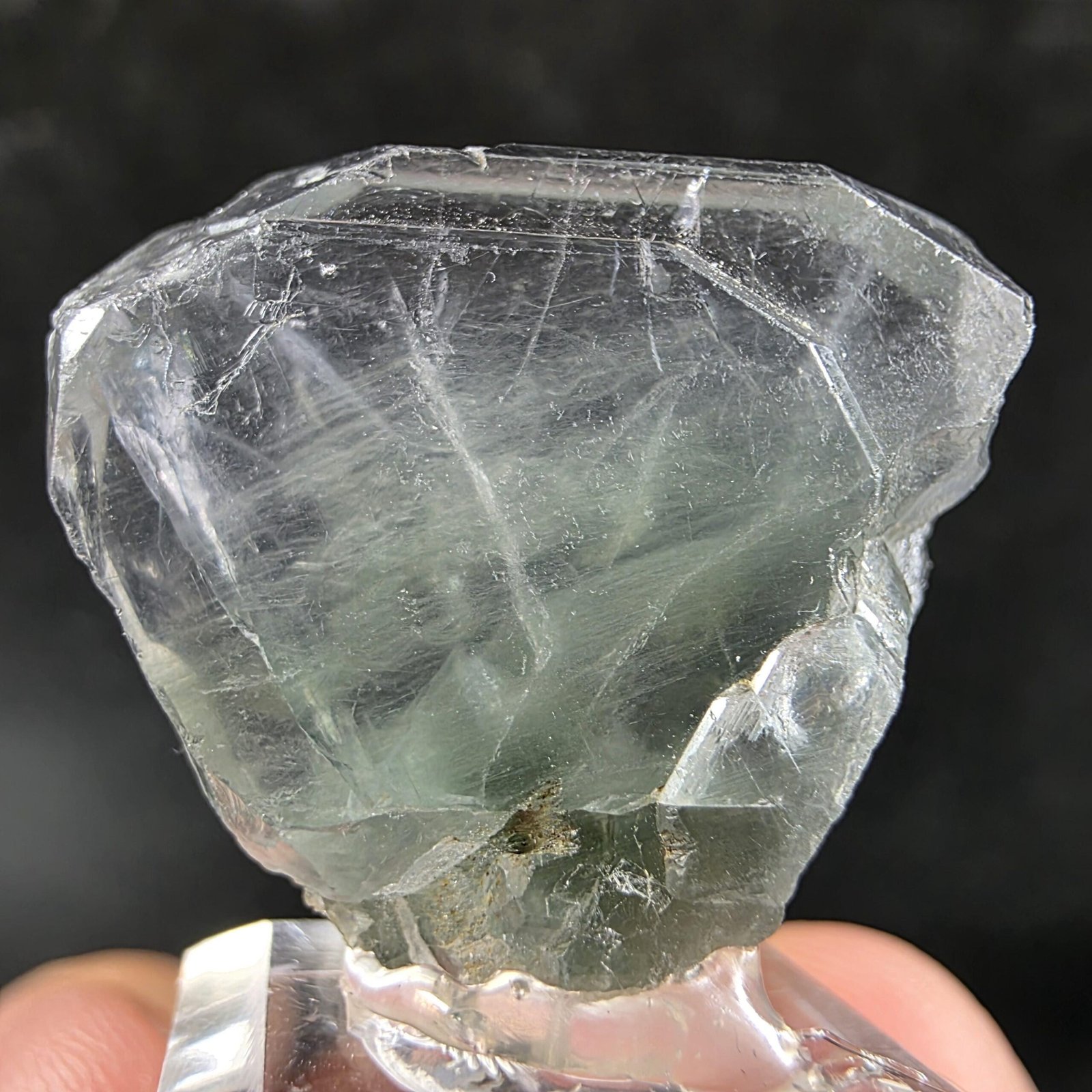 Tabular Apatite Crystal Specimen, Gemmy Green Pakistan Apatite, Thumbnail Collector Mineral