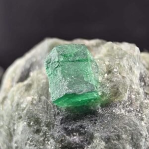 Natural Swat Emerald Crystal on Matrix Pakistan Mineral Specimen (30g)