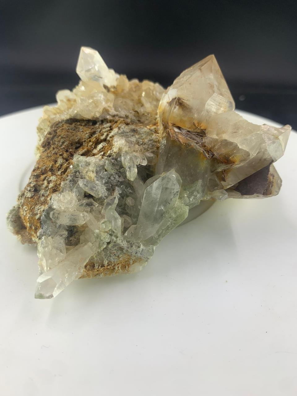 Quartz with Brookite Crystal Cluster on Matrix - Image 4