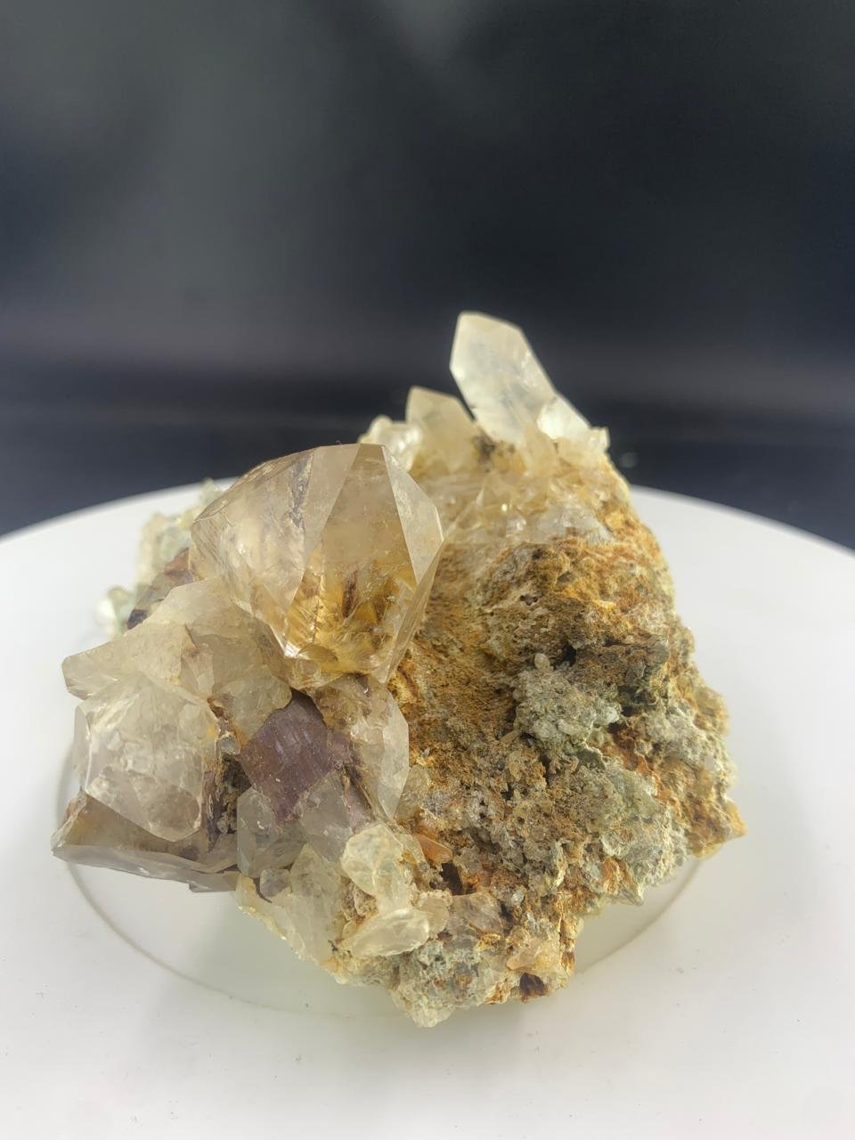 Quartz with Brookite Crystal Cluster on Matrix - Image 5