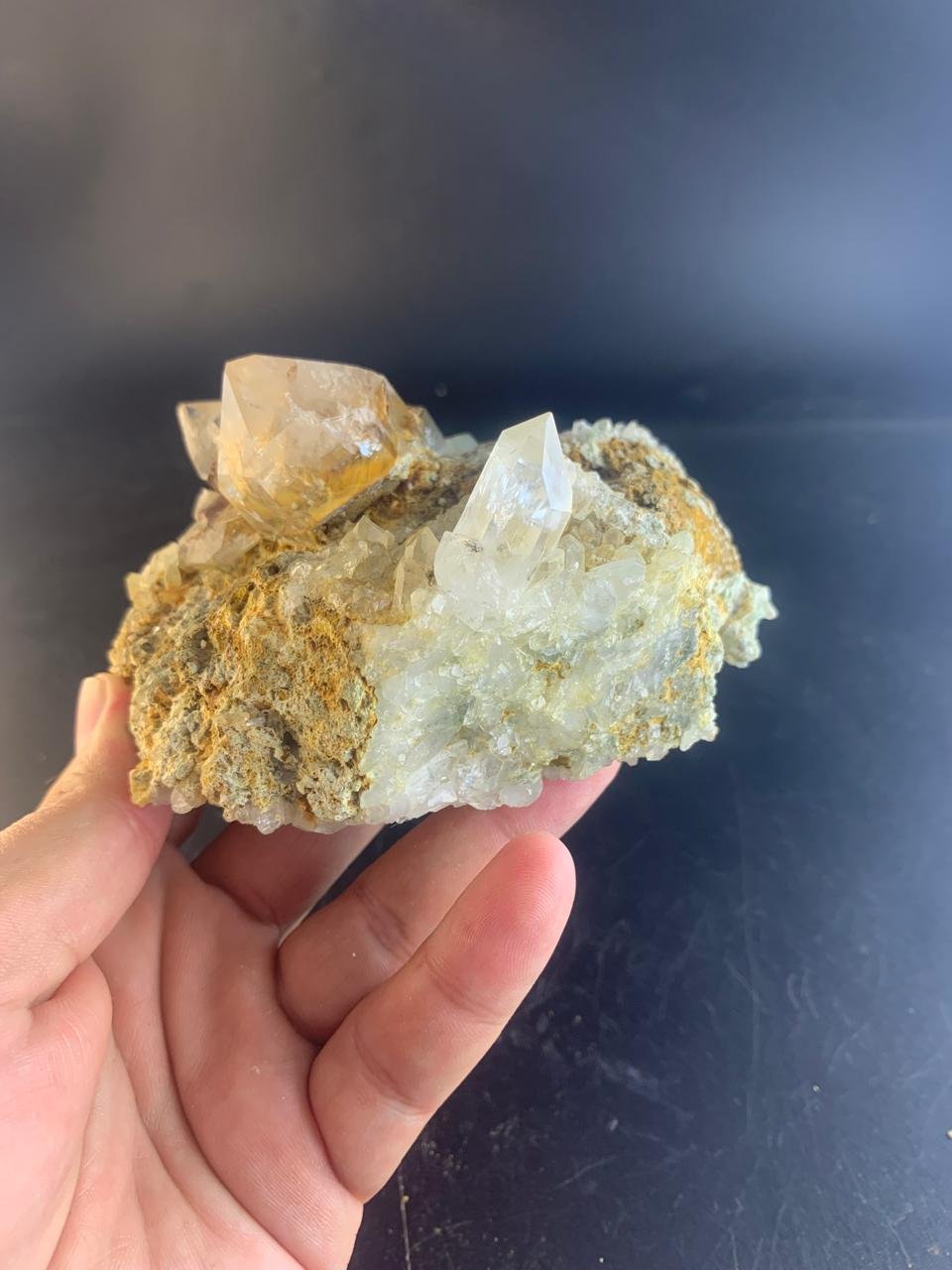 Quartz with Brookite Crystal Cluster on Matrix - Image 6