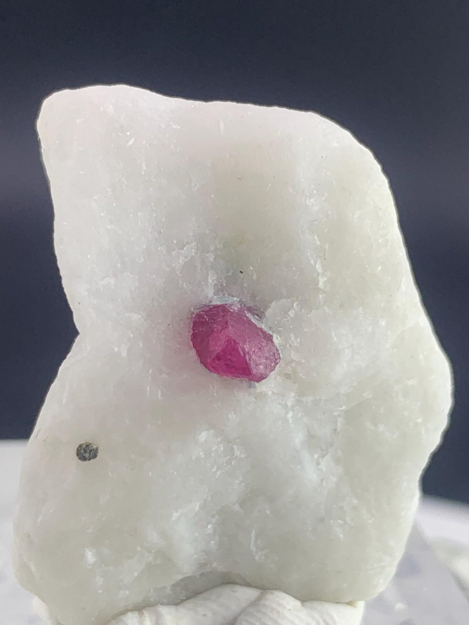 Vivid Pink Ruby Crystals in White Matrix - Image 5