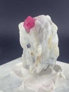 Pink Ruby Crystals in White Matrix
