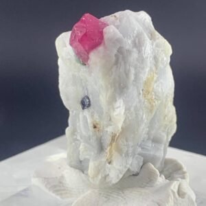 Pink Ruby Crystals in White Matrix