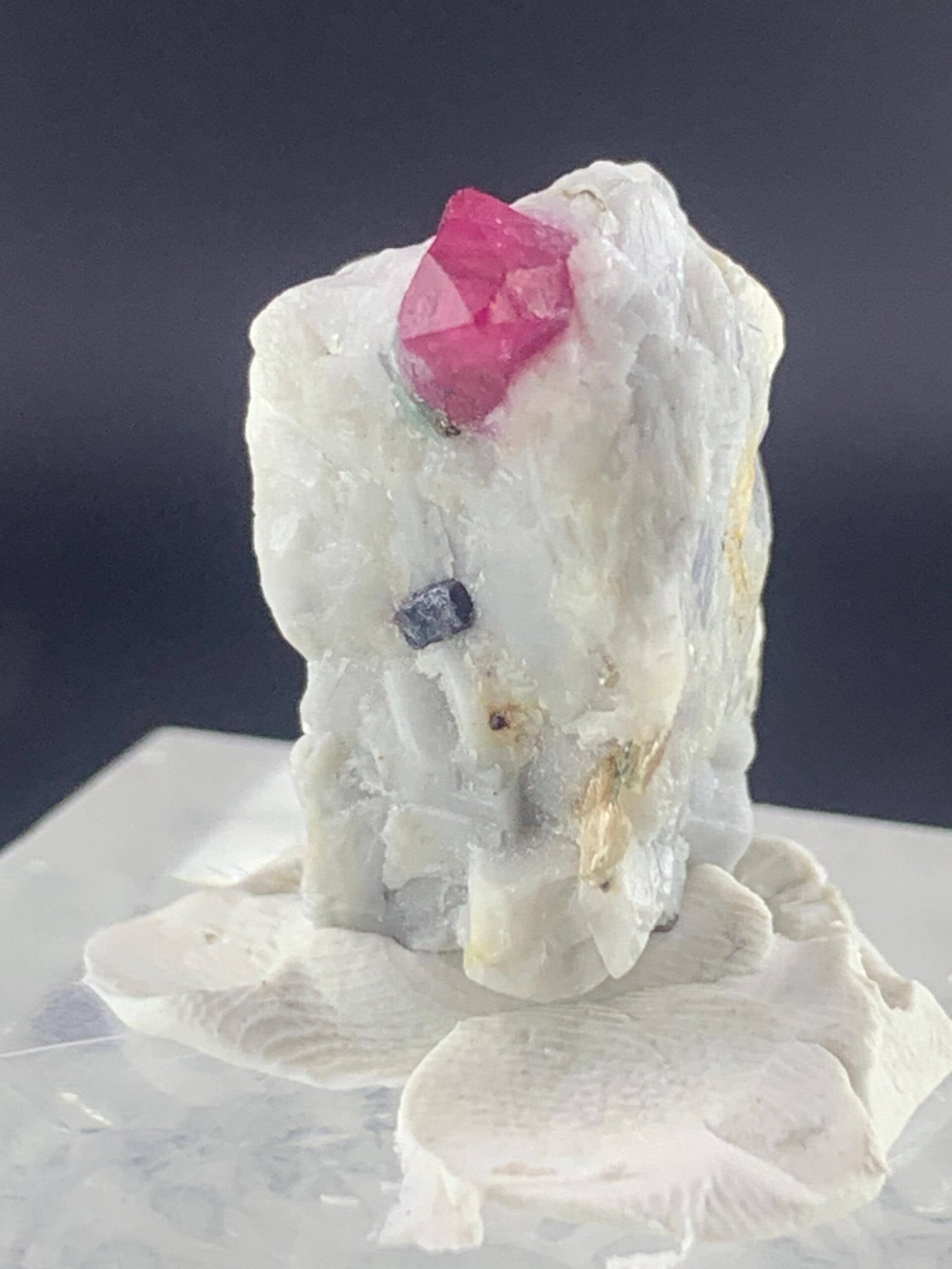 Pink Ruby Crystals in White Matrix - Image 2