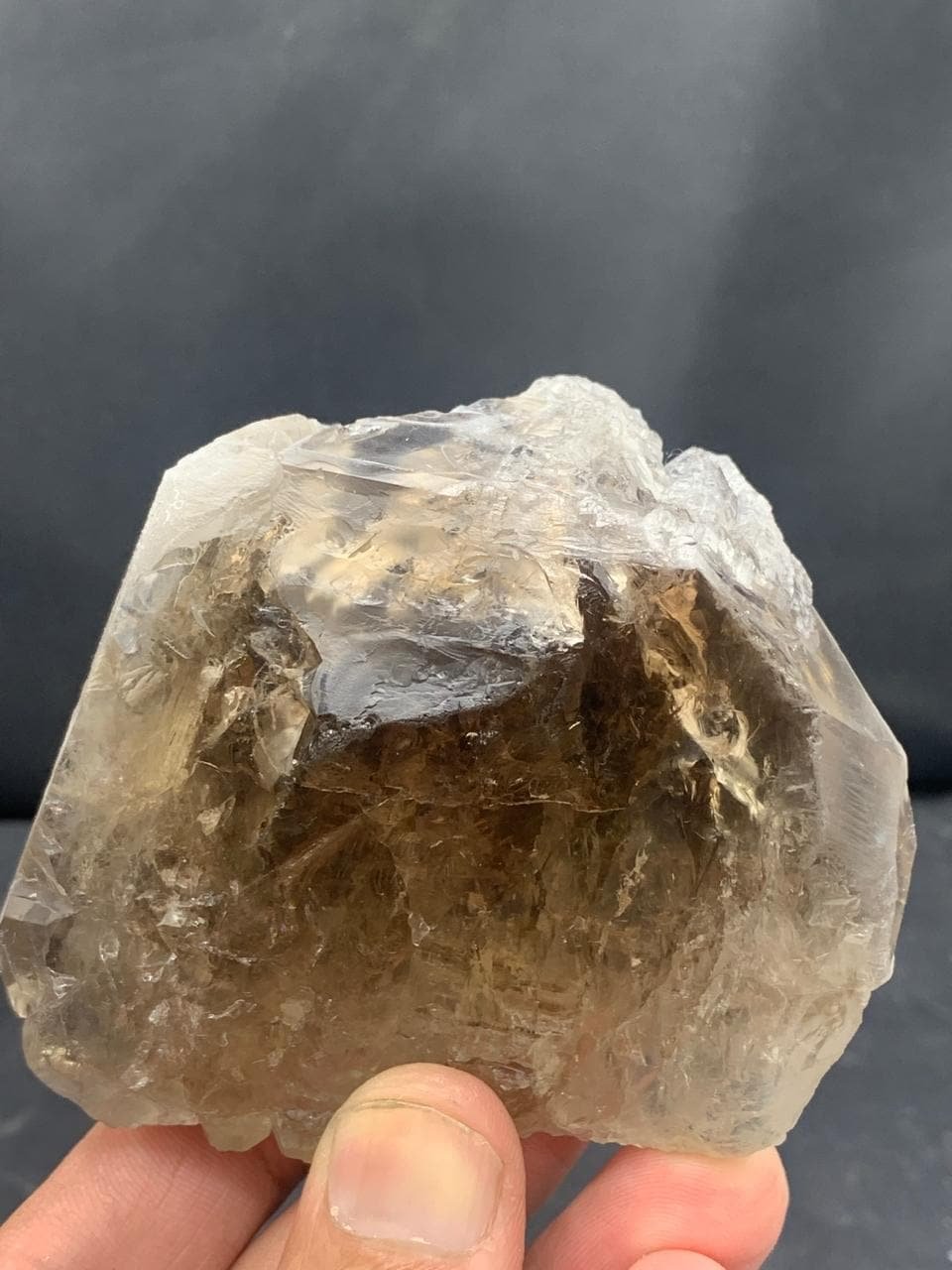Window Smoky Quartz Cluster 314g High-Luster Multi-Window Formation | 75 x 82 x 43 mm - Image 4