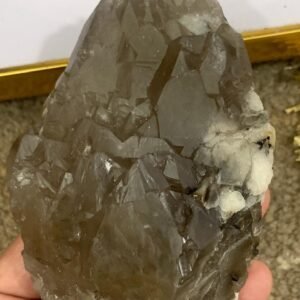 Afghanistan Smoky Window Quartz Cluster   536g | High Luster Natural Crystal Specimen | 126 x 82 x 50 mm