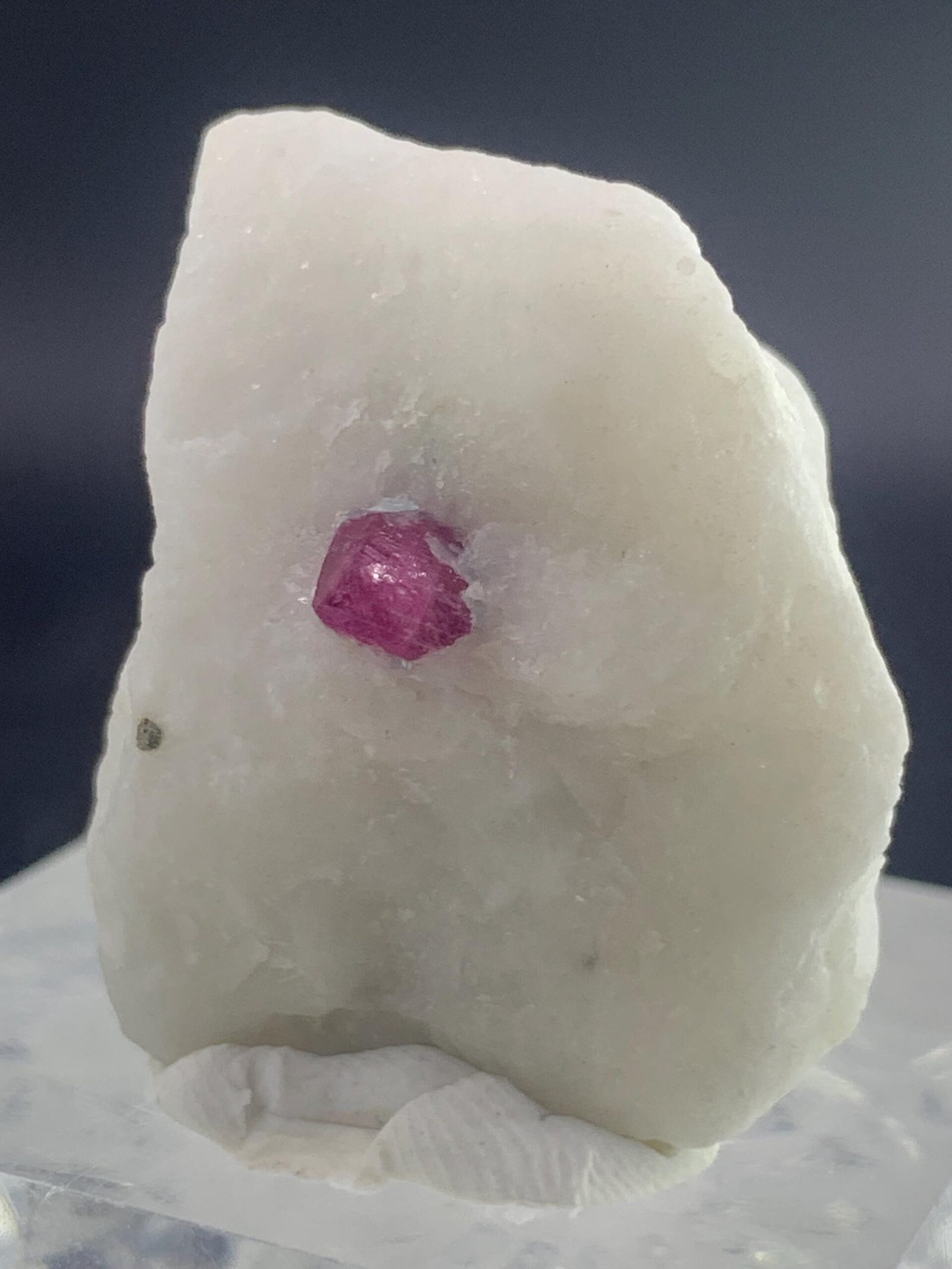 Vivid Pink Ruby Crystals in White Matrix - Image 3