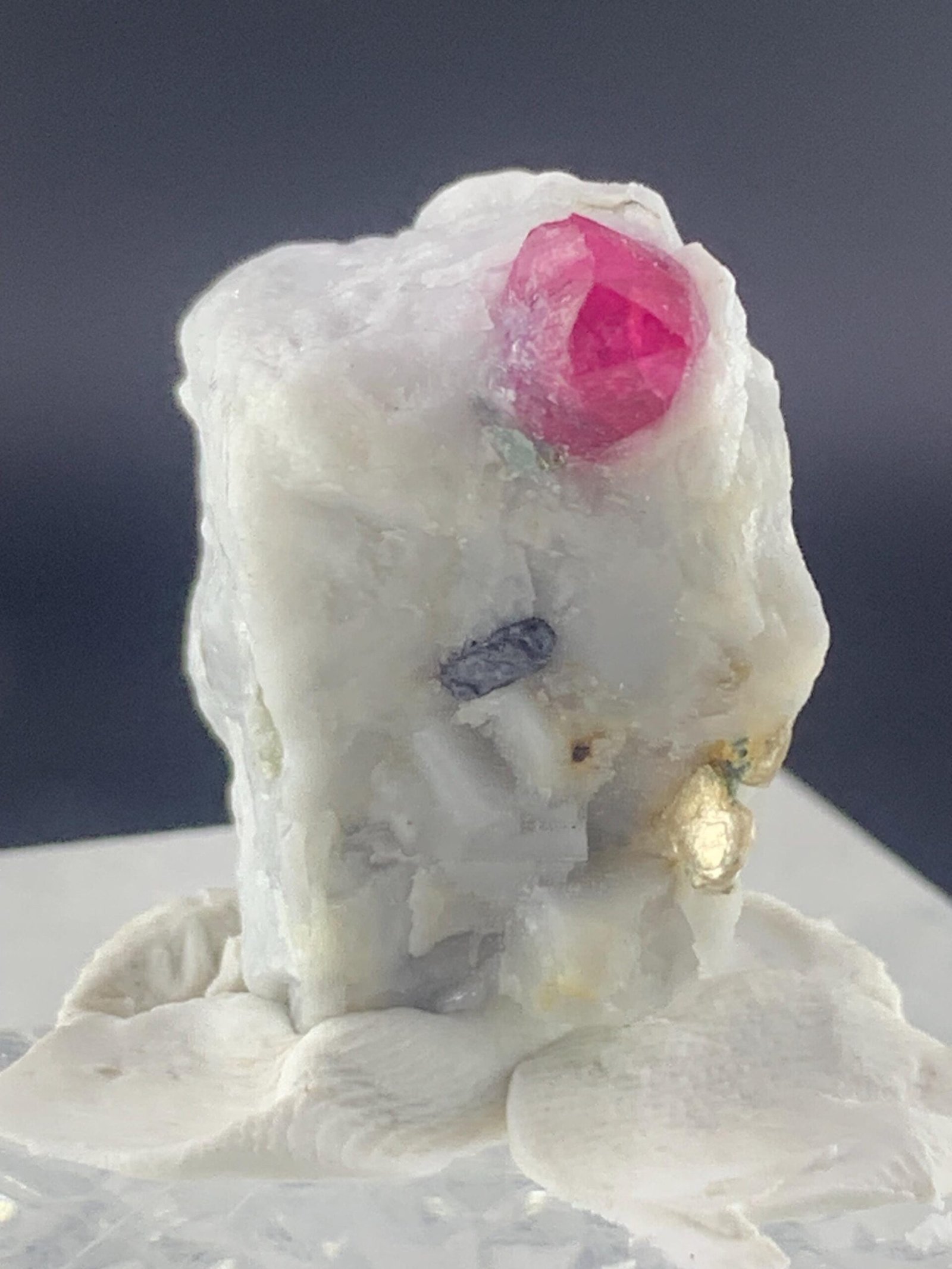 Pink Ruby Crystals in White Matrix - Image 4