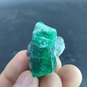 Natural Swat Emerald Crystal Specimen on Matrix 22.26g | Raw Green Emerald