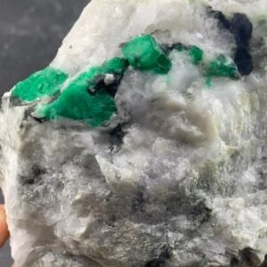 Natural Swat Emerald Specimen   1160 Gram Large Collector Grade Emerald Crystal   Pakistan Raw Emerald Stone   Healing & Display Mineral