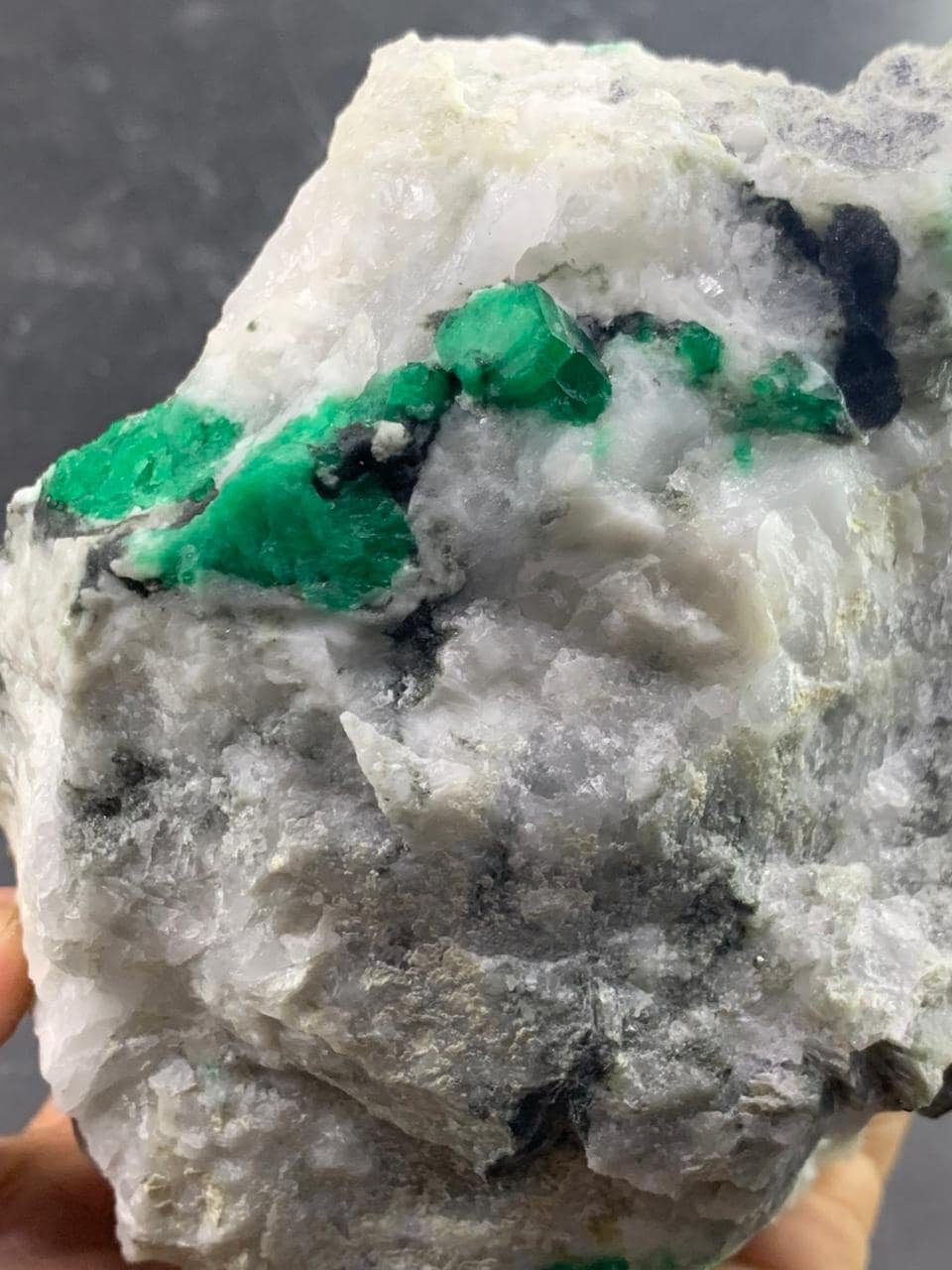 Natural Swat Emerald Specimen   1160 Gram Large Collector Grade Emerald Crystal   Pakistan Raw Emerald Stone   Healing & Display Mineral