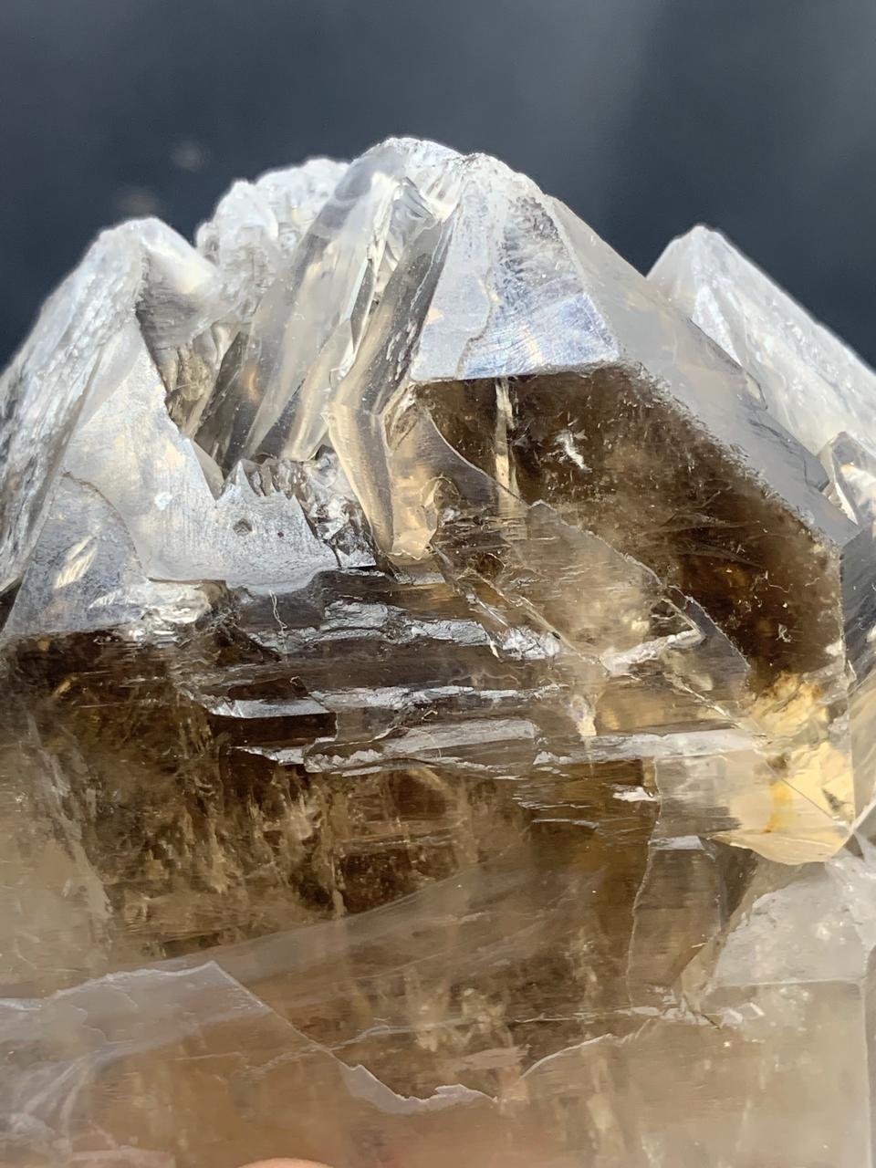 Window Smoky Quartz Cluster 314g High-Luster Multi-Window Formation | 75 x 82 x 43 mm - Image 2