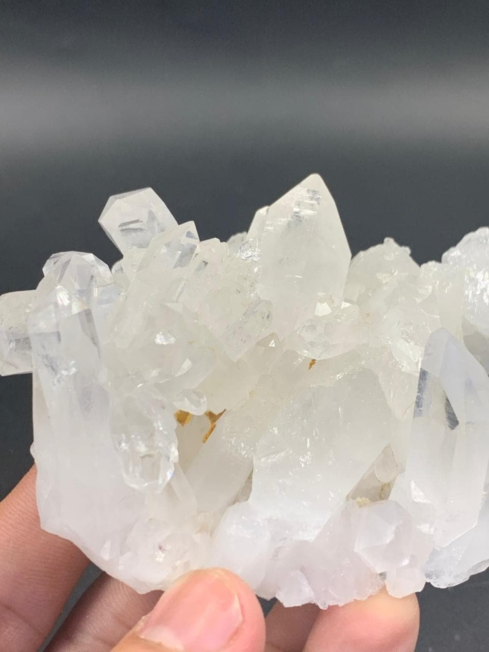 Natural Clear Quartz Crystal Cluster Specimen 215g | Terminated Quartz Points on Matrix | Collector Mineral Display | Healing Crystal Decor - Image 3