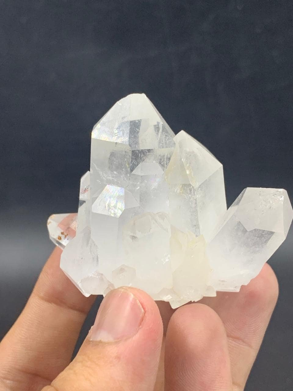 Natural Cluster Quartz Crystal Specimen 125g | Raw Clear Quartz Mineral Cluster | Healing Stone Display | Collector Crystal from Pakistan