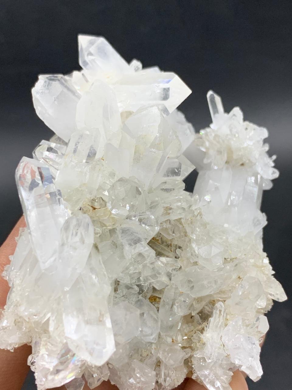 Natural Bunch Quartz Crystal Cluster from Pakistan, 124g Raw Mineral Specimen, Collectible Healing Stone, Display Decor - Image 4