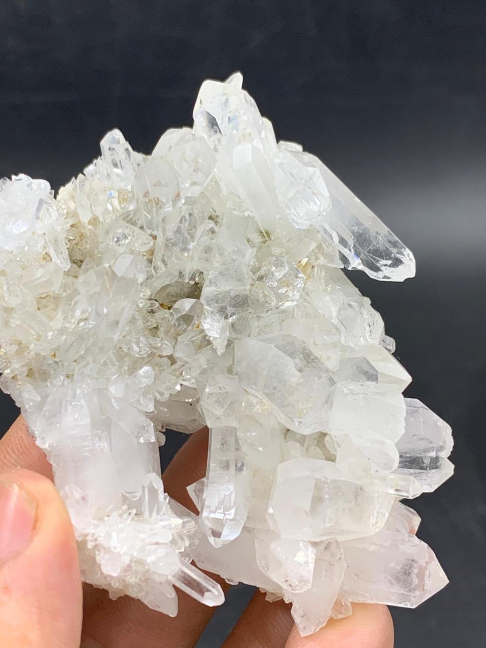 Natural Bunch Quartz Crystal Cluster from Pakistan, 124g Raw Mineral Specimen, Collectible Healing Stone, Display Decor - Image 3