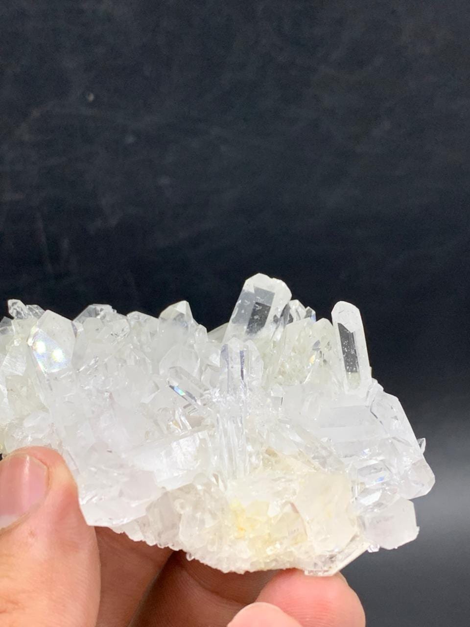 Natural Cluster Quartz Crystal from Pakistan   92.42g Raw Mineral Specimen   Collector Display Stone   Healing Quartz Cluster   37x85x53 mm