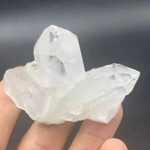 Natural Clear Quartz Crystal Cluster | 65g Raw Multi-Point Quartz Specimen |