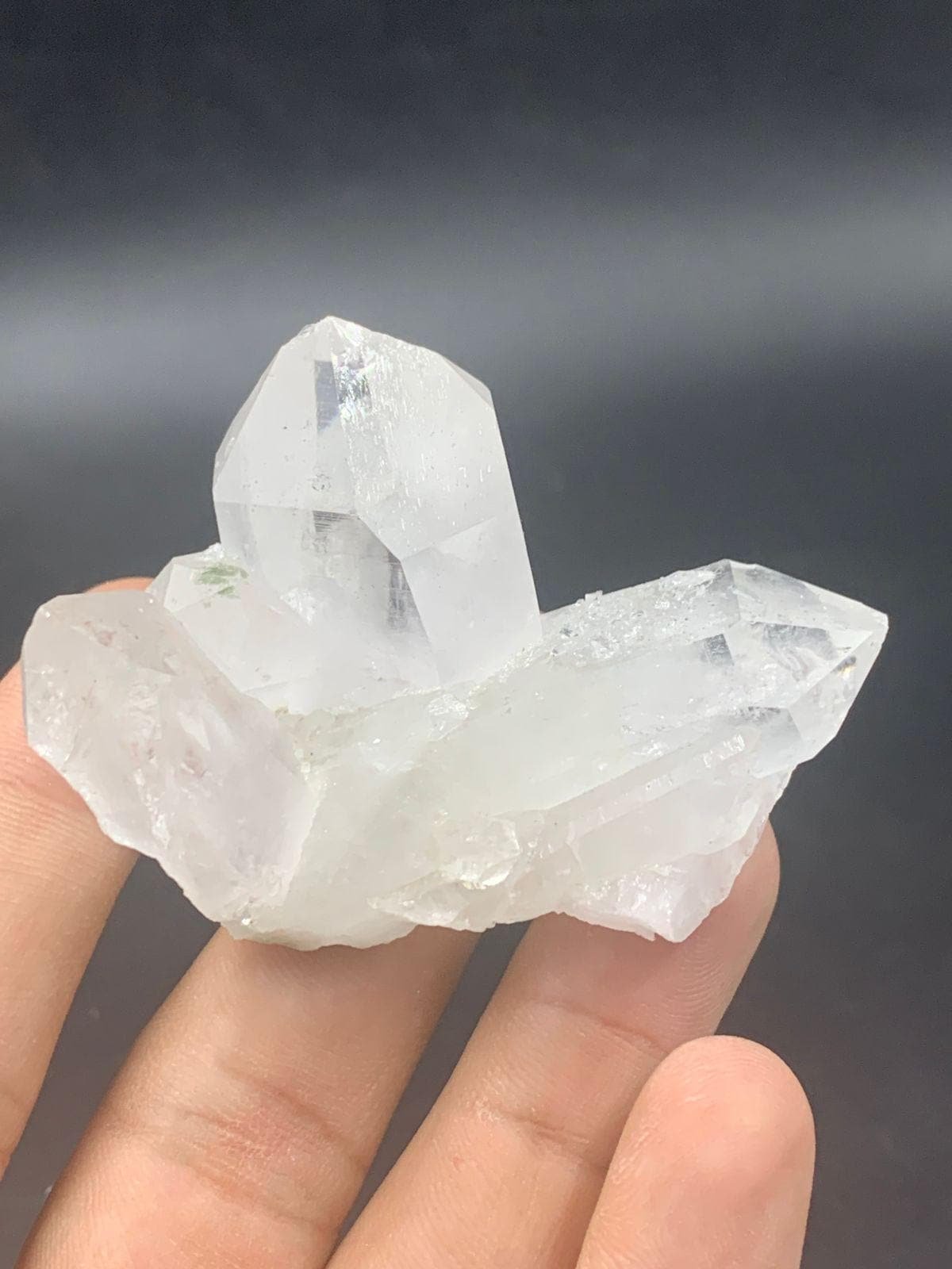 Natural Clear Quartz Crystal Cluster | 65g Raw Multi-Point Quartz Specimen |