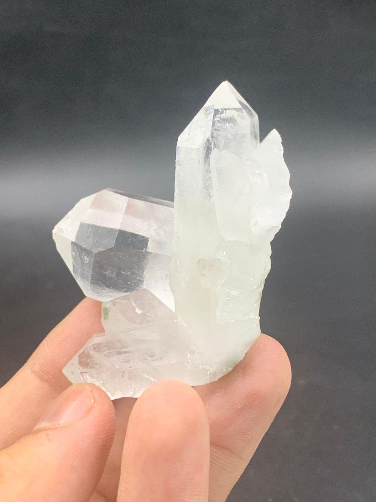 Natural Clear Quartz Crystal Cluster | 65g Raw Multi-Point Quartz Specimen | - Image 2