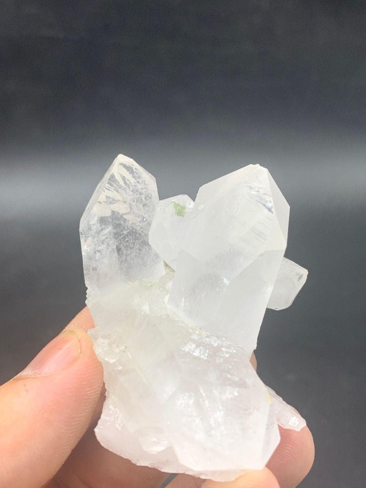 Natural Clear Quartz Crystal Cluster | 65g Raw Multi-Point Quartz Specimen | - Image 3
