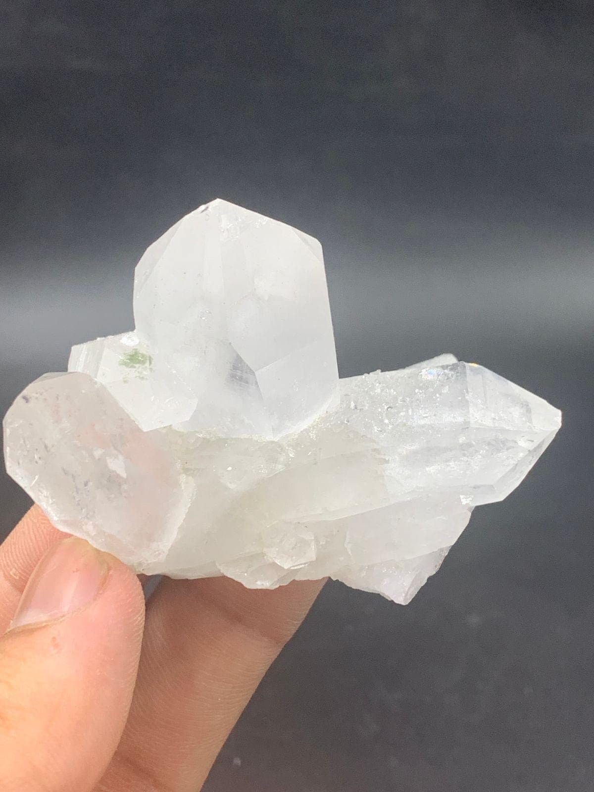 Natural Clear Quartz Crystal Cluster | 65g Raw Multi-Point Quartz Specimen | - Image 4