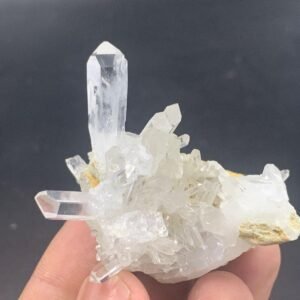 Natural Quartz Crystal Specimen 43.80g Clear Quartz Cluster Healing Stone Mineral Display Pakistan Quartz Collector???s Piece