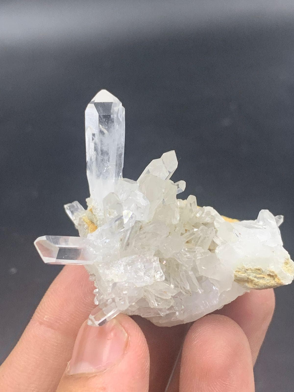 Natural Quartz Crystal Specimen   43.80g Clear Quartz Cluster   Healing Stone Mineral Display   Pakistan Quartz   Collector???s Piece