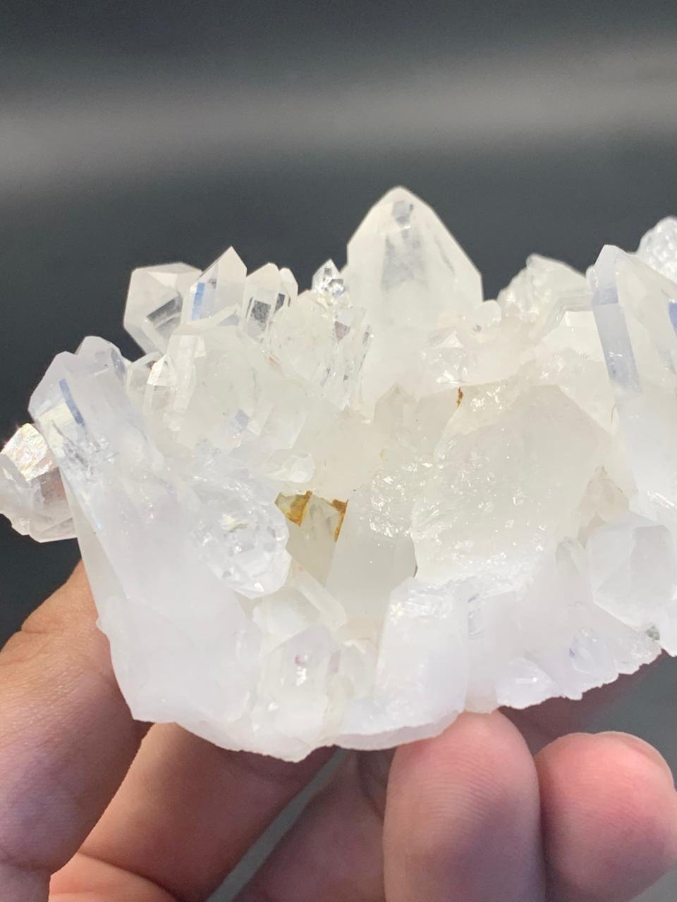 Natural Clear Quartz Crystal Cluster Specimen 215g | Terminated Quartz Points on Matrix | Collector Mineral Display | Healing Crystal Decor - Image 4