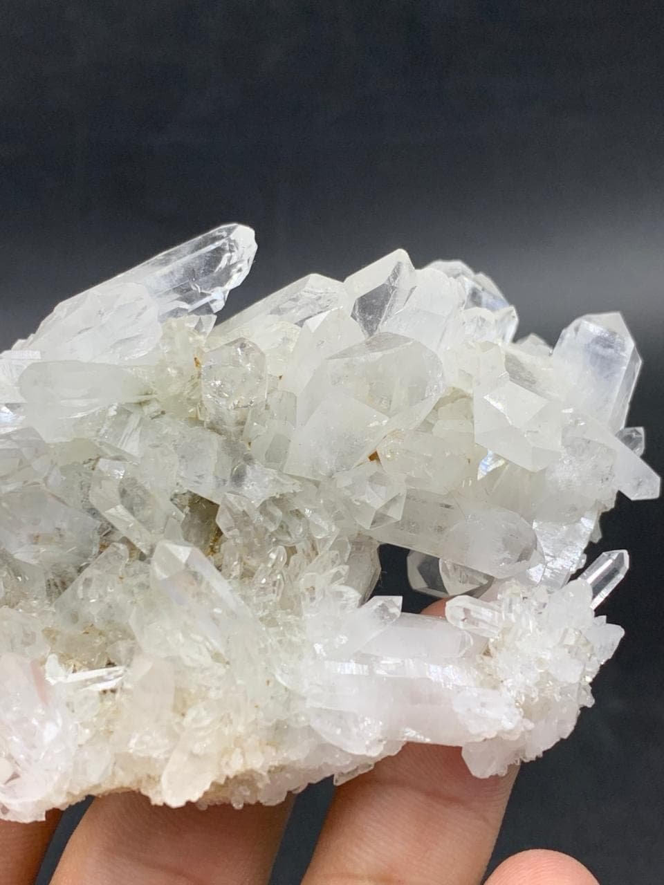 Natural Bunch Quartz Crystal Cluster from Pakistan, 124g Raw Mineral Specimen, Collectible Healing Stone, Display Decor - Image 5