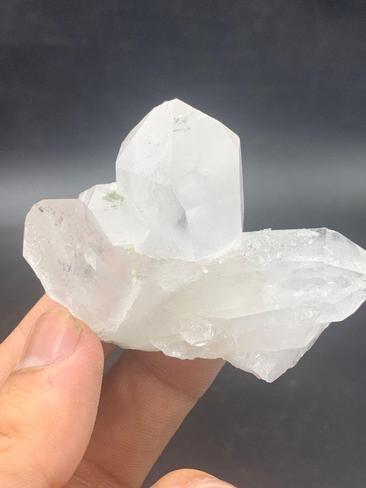 Natural Clear Quartz Crystal Cluster | 65g Raw Multi-Point Quartz Specimen | - Image 5