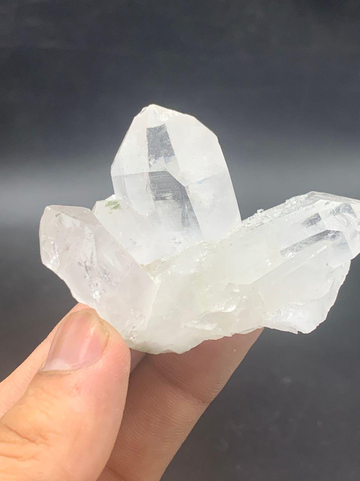 Natural Clear Quartz Crystal Cluster | 65g Raw Multi-Point Quartz Specimen | - Image 6