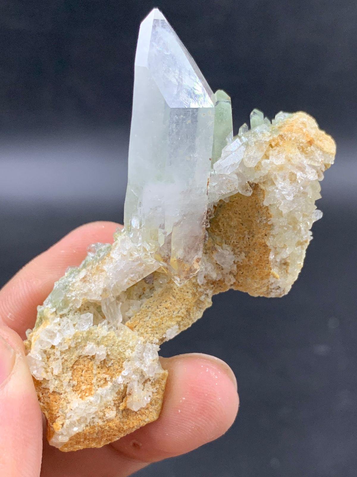 Natural Quartz Crystal Specimen 47.40g Raw Clear Quartz Cluster Mineral Display Piece Healing Crystal Collectible 46x60x22 mm - Image 6