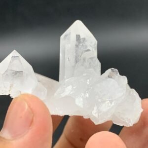 Natural Quartz Crystal Specimen from Pakistan   30g Clear Quartz Cluster   Raw Mineral Display Piece   34 x 58 x 30 mm Healing Crystal