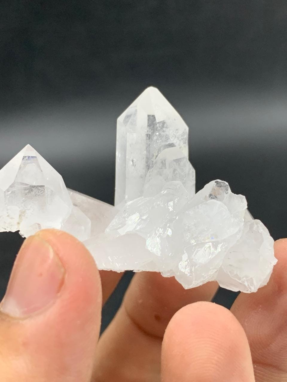 Natural Quartz Crystal Specimen from Pakistan   30g Clear Quartz Cluster   Raw Mineral Display Piece   34 x 58 x 30 mm Healing Crystal