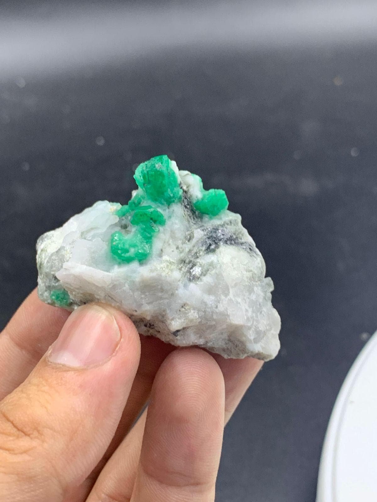Natural Swat Emerald Specimen on Matrix Raw Green Emerald Crystal from Pakistan Mineral Collector Stone 50g - Image 5