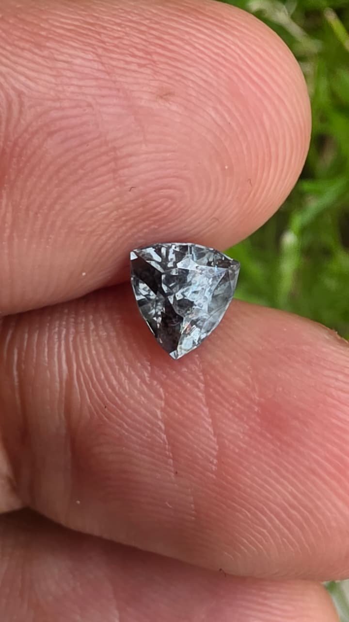 Metallic Grey Billion Cut Spinel (0.80 ct)