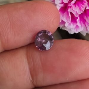 Natural Deep Purple Oval Cut Spinel (1.40 ct)