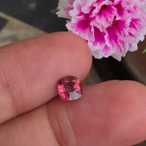 Natural Vivid Pink Cushion Cut Spinel (1.25 ct)