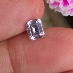 Light Lavender Spinel-Emerald Cut Natural Gemstone (1.15 ct)