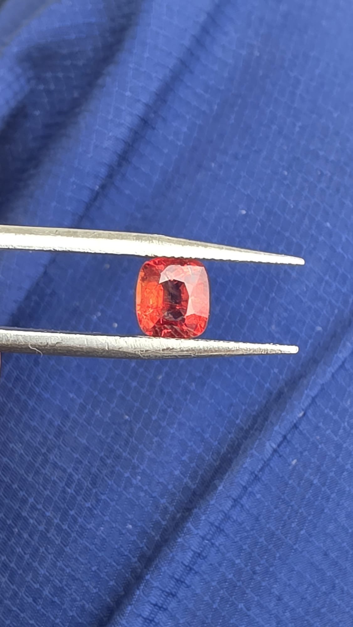 Cushion Reddish-Orange Spinel 1.30 ct