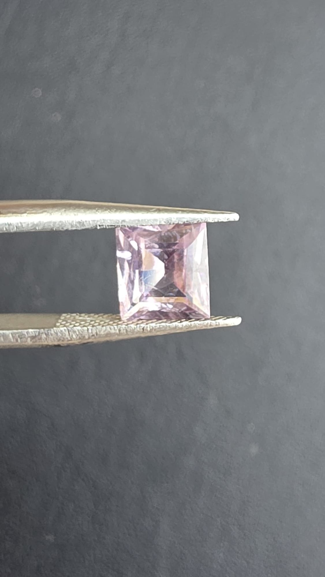 Light Pinkish Purple Spinel-Princess Cut Natural Gemstone (1.70 ct)