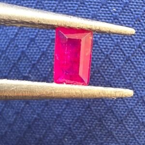 Natural Emerald Cut Ruby 0.55 ct