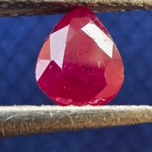 Natural Pear Cut Ruby 0.80 ct