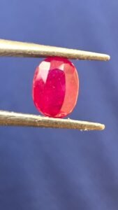 Natural Oval Cut Ruby 1.25 ct